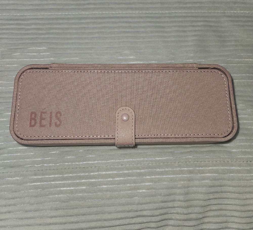 BEIS Pink Canvas Travel Jewelry Pouch